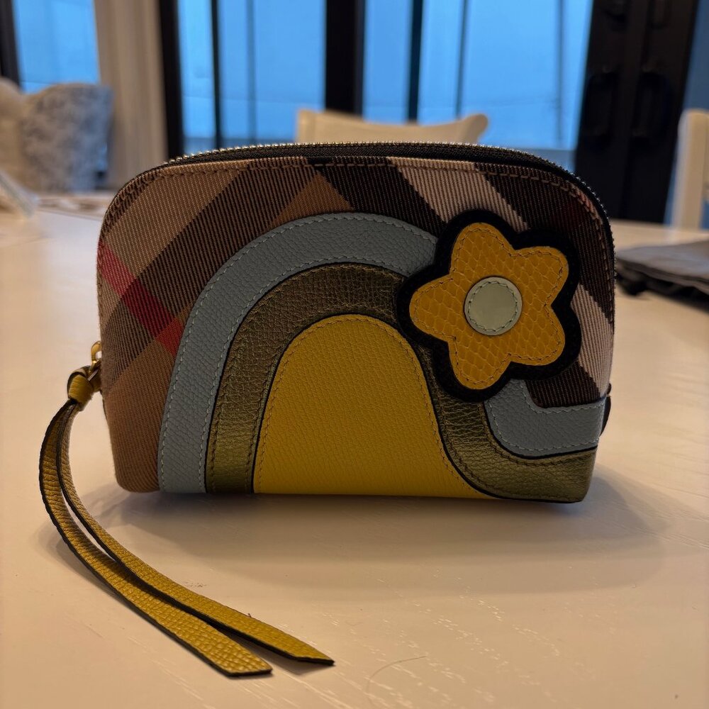 Burberry Flower Cosmetic Pouch - AUTHENTIC, RARE, EXCELLENT CONDITION